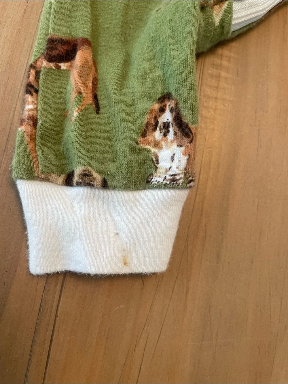 Milkbarn Baby 6-9M Olive Green Dog Print Zip Up Romper Sleeper Puppies